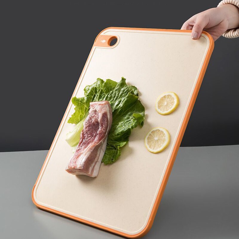 Binygo 1pc Double-sided Antibacterial and Anti-mildew Cutting Board, Plastic Chopping Board, Kitchen Multi-function Adhesive Board