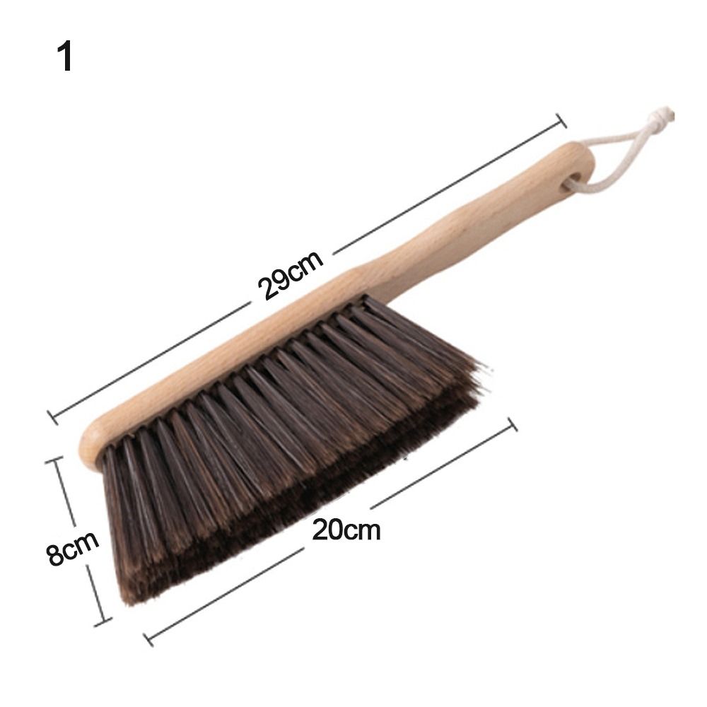 Binygo Bed Sweeping Wood Anti-static Soft Bristles Brush Carpet Sweeper Wooden Handle Bed Brush Long Handle