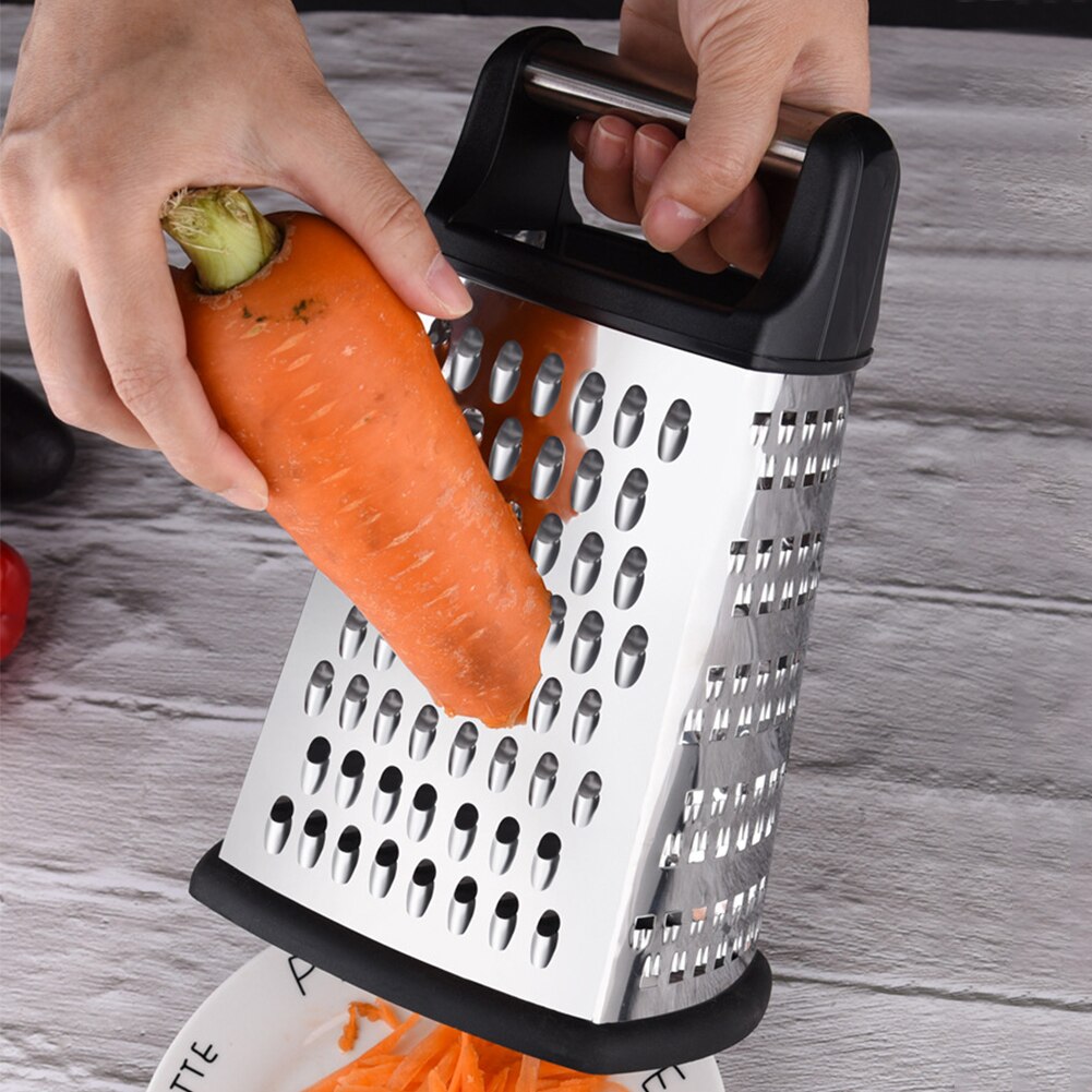 Binygo Box Grater Tower-shaped 9in Potato Cheese Grater Dishwasher Safe Kitchen Slicer with Container for Veggie Lemon Garlic