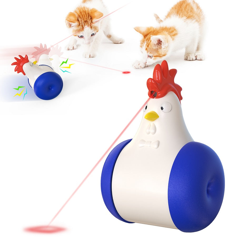 Little Cock Infrared Light Electric Vocal Cat Balance Car Toy