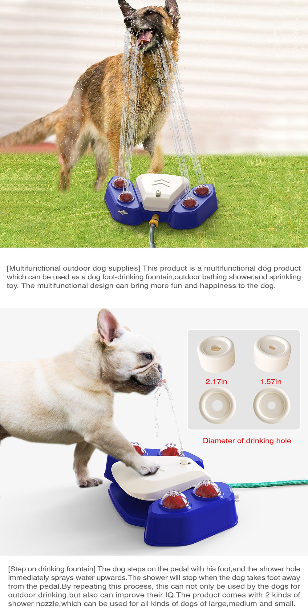 Automatic Drinking Fountain/for Dogs