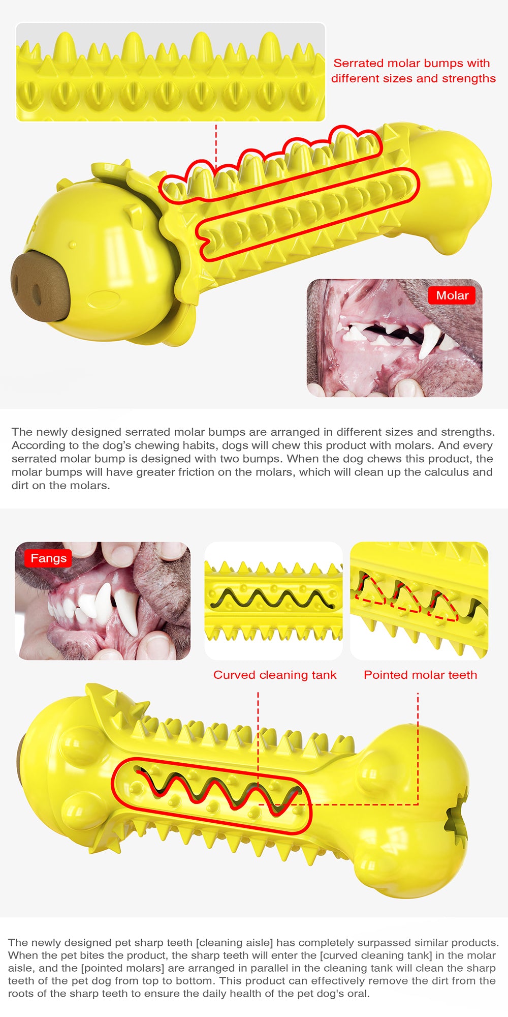 Cute Pig Snack Molar Stick/for Dogs