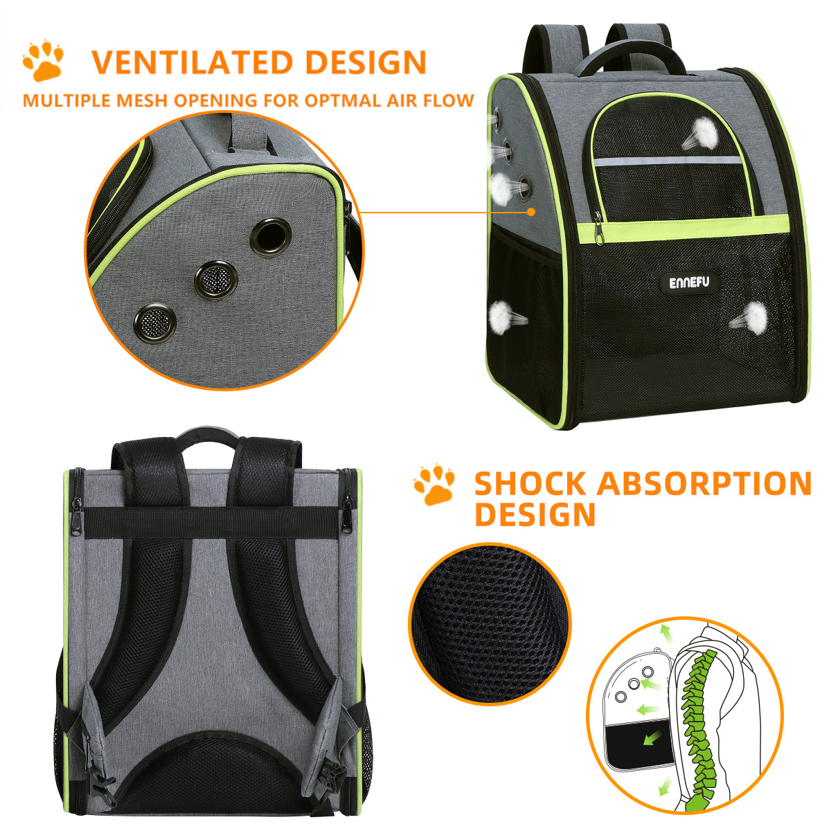 Trapezoid upgrade pet backpack