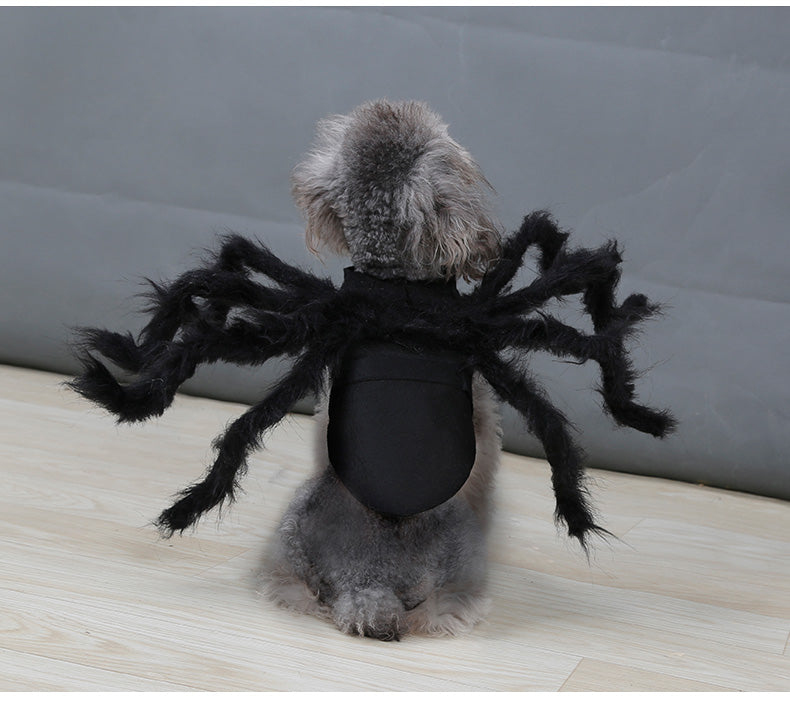 Halloween Pet Products Cosplay Spider Costume Dog Cat Spider Look Party Clothes
