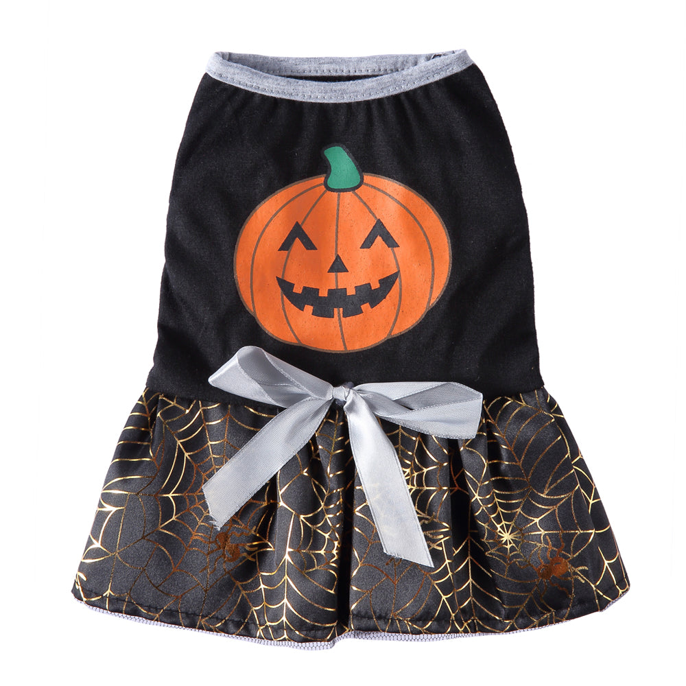 Pumpkin Spider Web Skirt