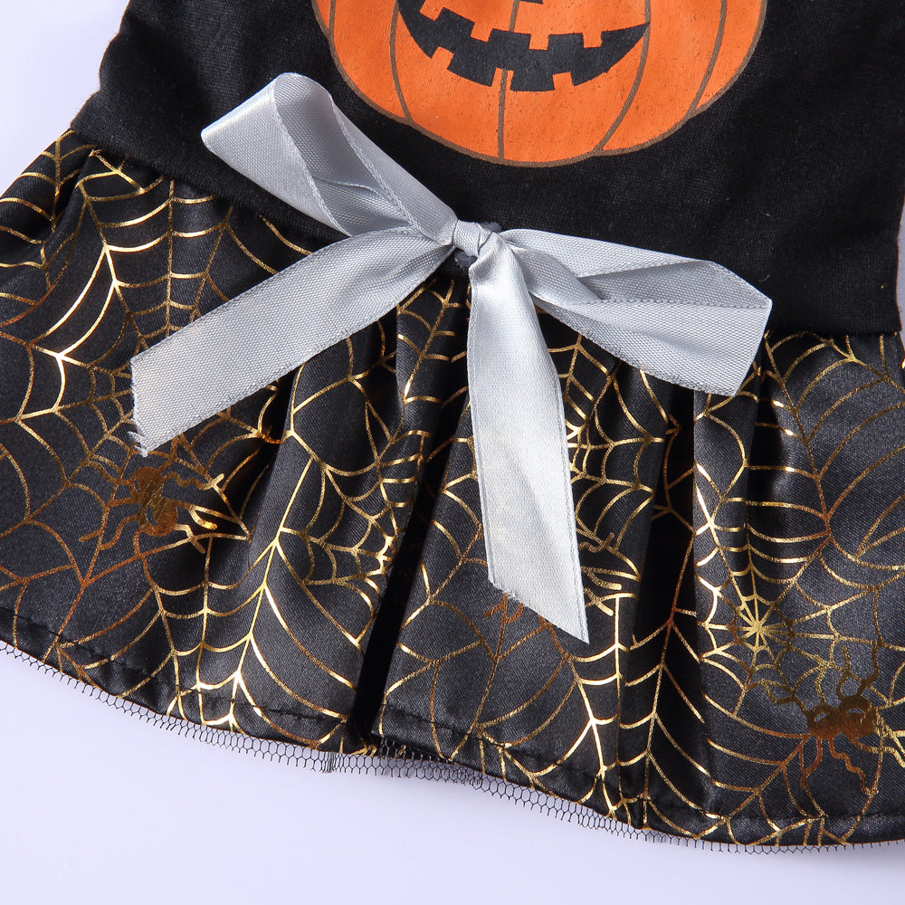 Pumpkin Spider Web Skirt