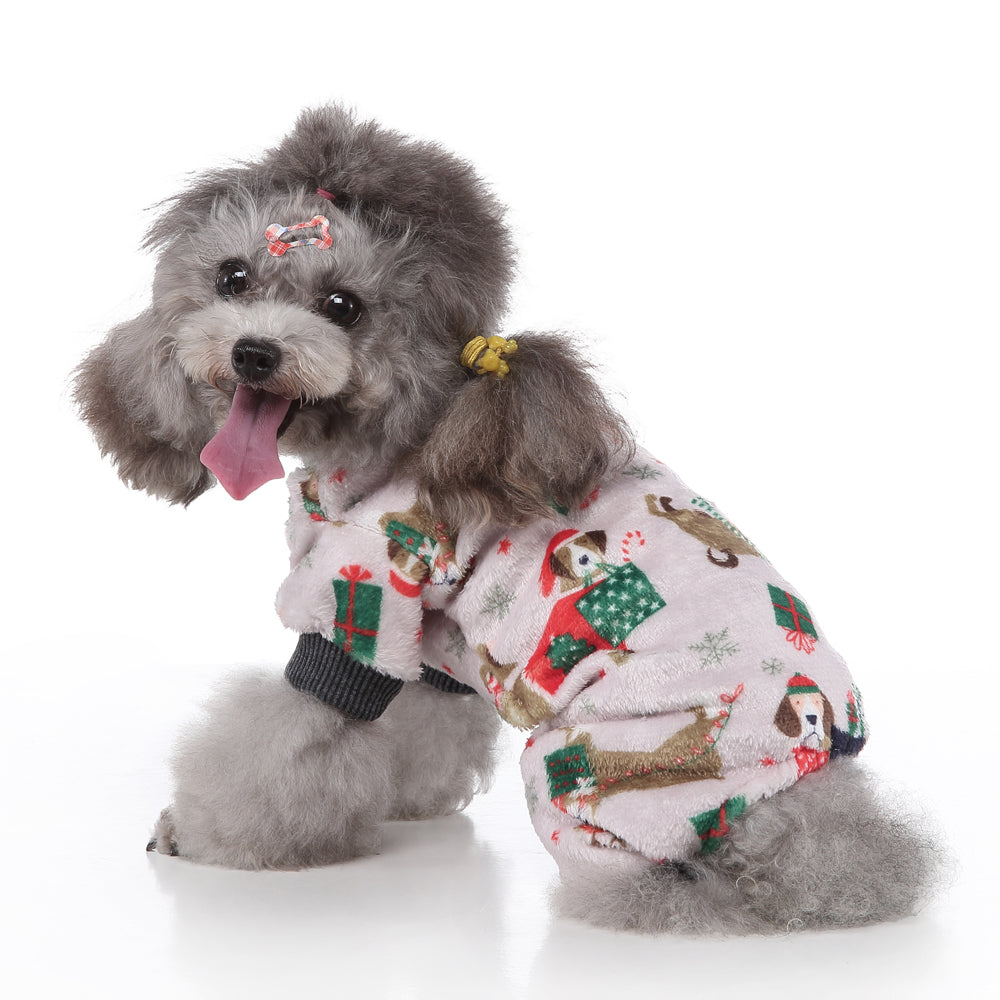 Christmas puppy four-legged sweater