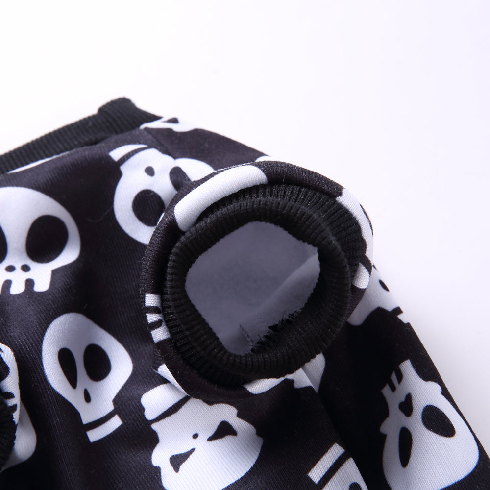 Halloween skull four-legged shirt