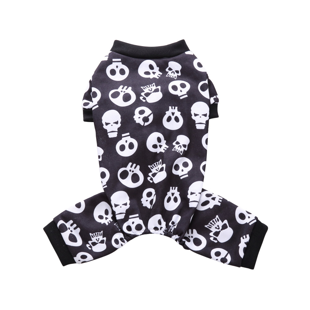 Halloween skull four-legged shirt