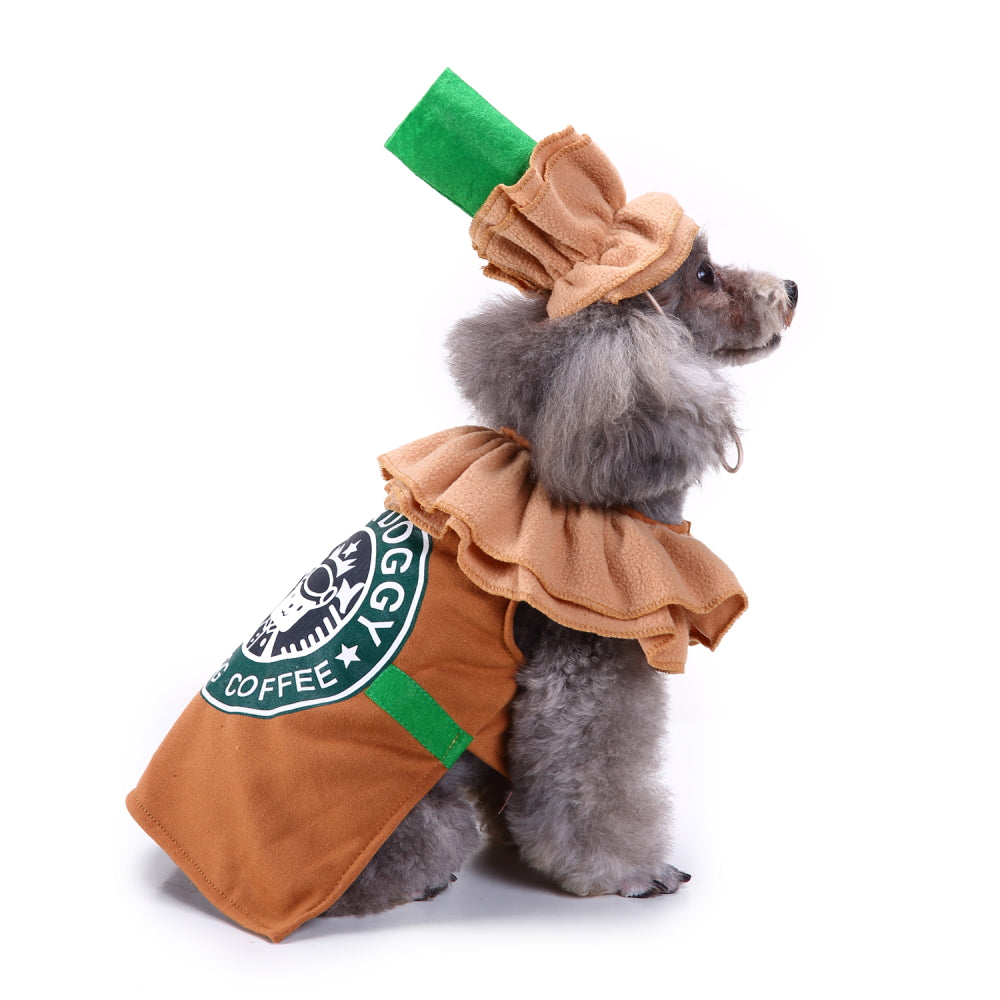 Coffee dog suit (with hat)