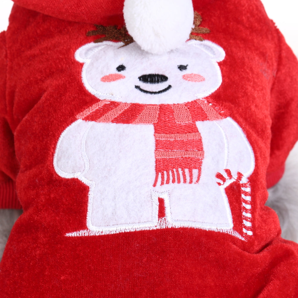 Embroidered Christmas Bear