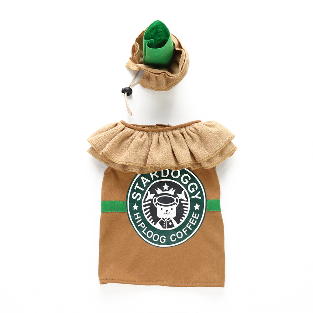 Coffee dog suit (with hat)