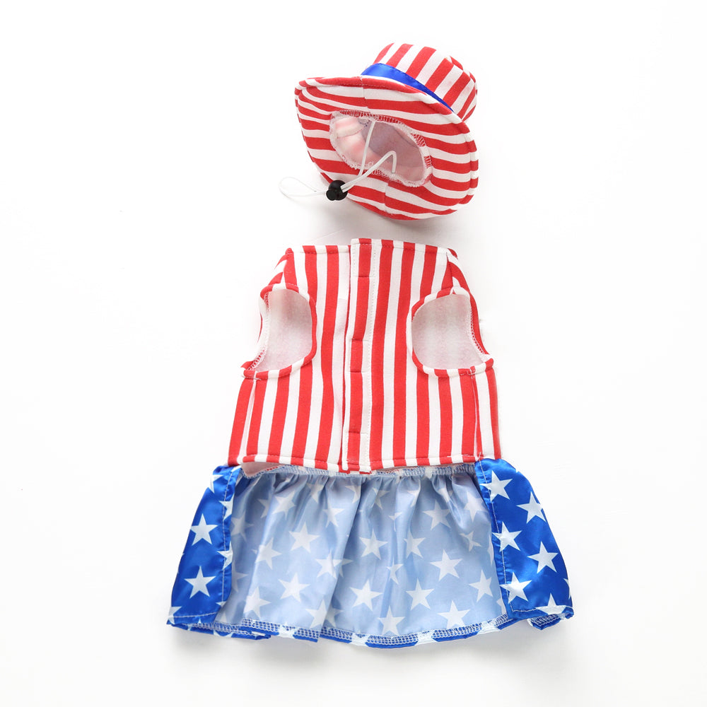 American Christmas female suit (with hat)