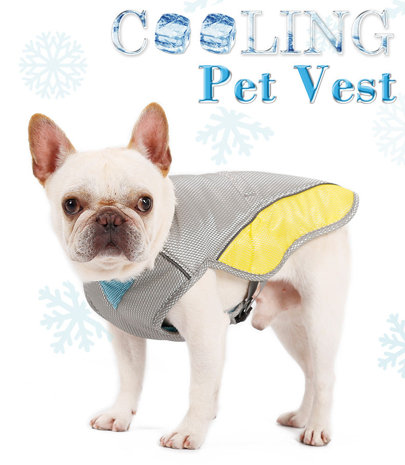 Cooling Vest Jacket for Dog Bulldog Pet Cooling Vest