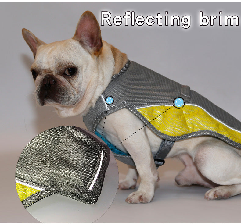 Cooling Vest Jacket for Dog Bulldog Pet Cooling Vest