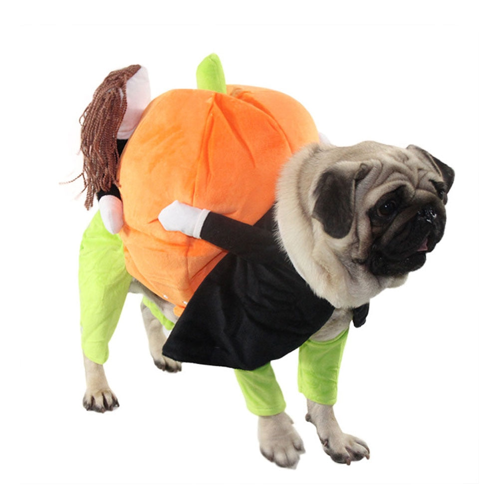 Dog Clothes Halloween Funny Pet Pumpkin Costume Pet Cosplay