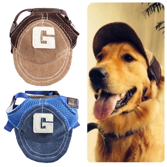 Breathable Hat For Dog Winter Summer Baseball Sun Cap With Ear Holes Small Big Golden Retriever Outdoor Accessories Hiking Sport