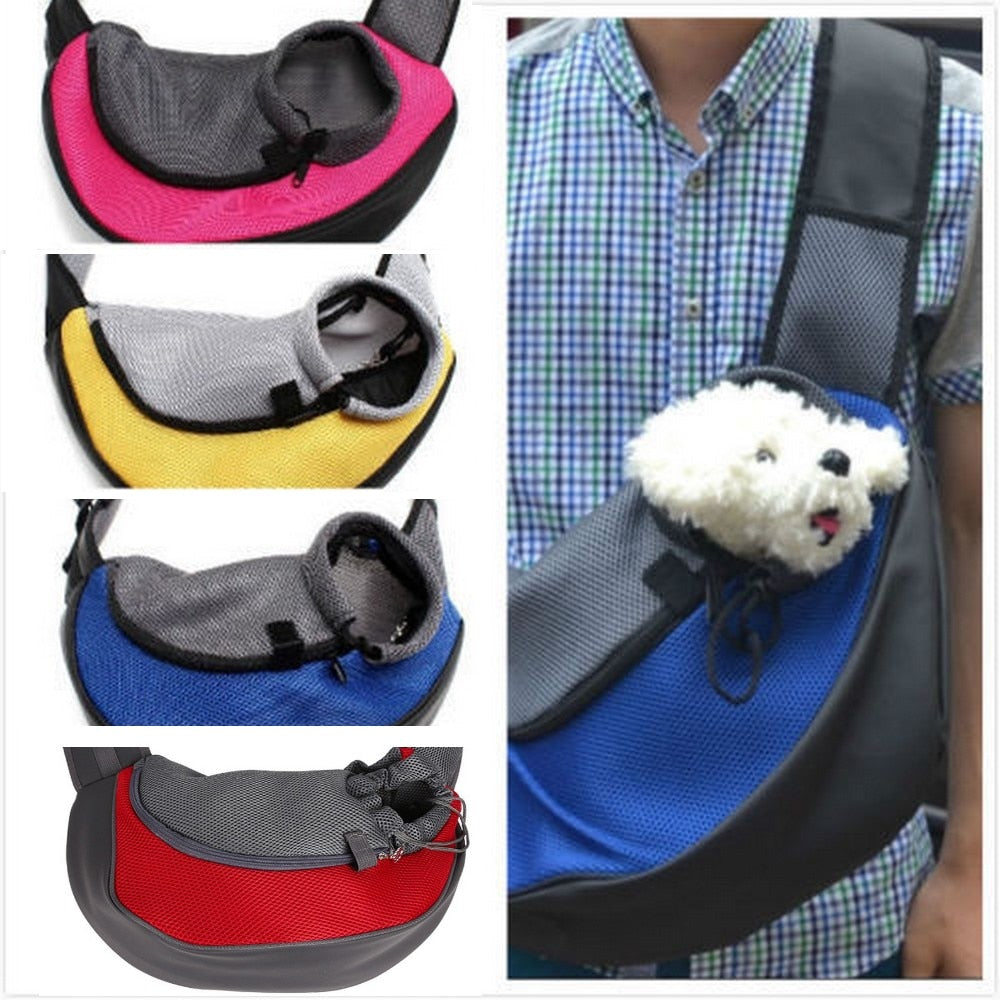 Pet Carrier Cat Puppy Dog Carrier Sling Front Mesh Travel Tote Shoulder Bag