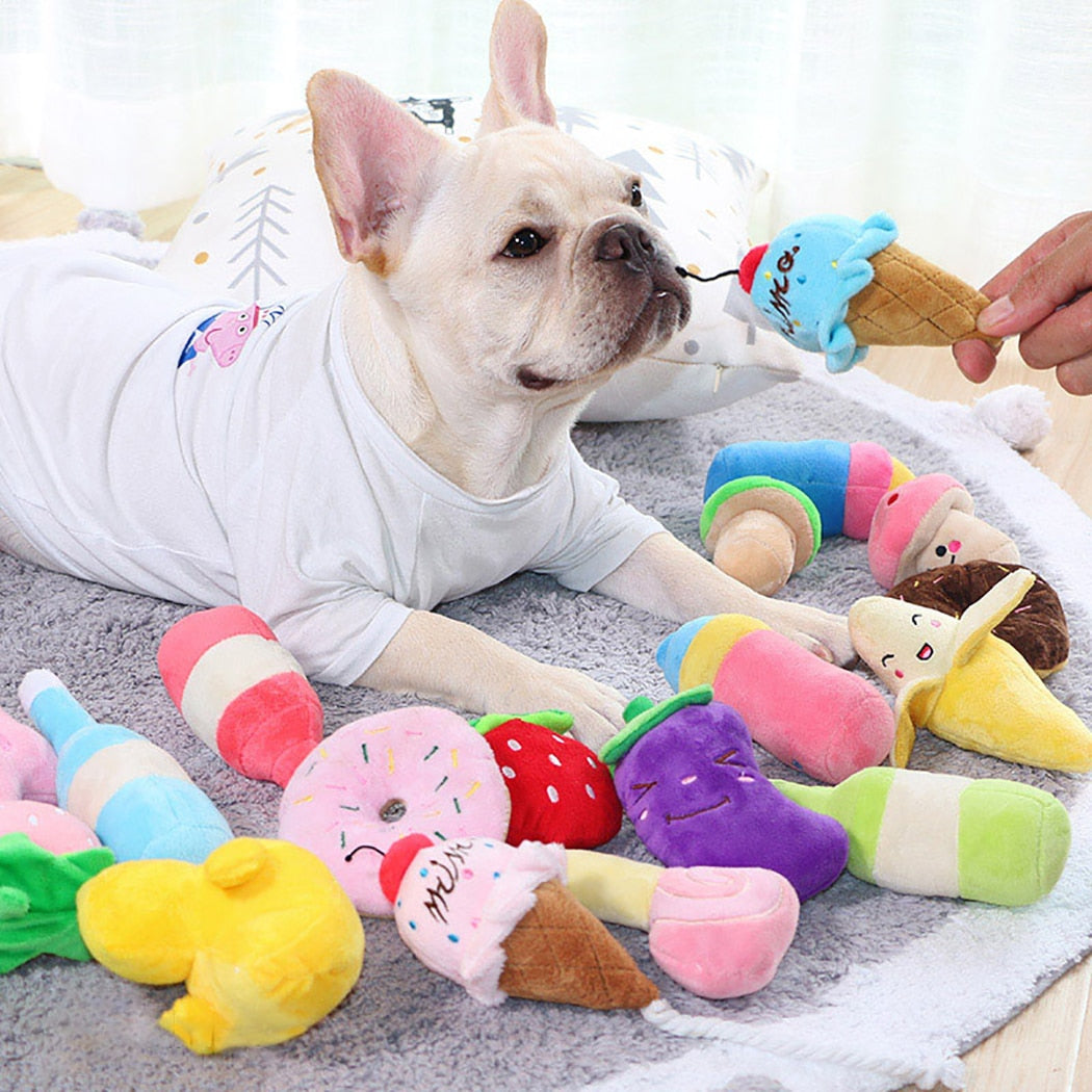 Pet Toy Cute Plush Puzzle for Dogs Cat Chew Squeaker Squeaky Toy for Pet