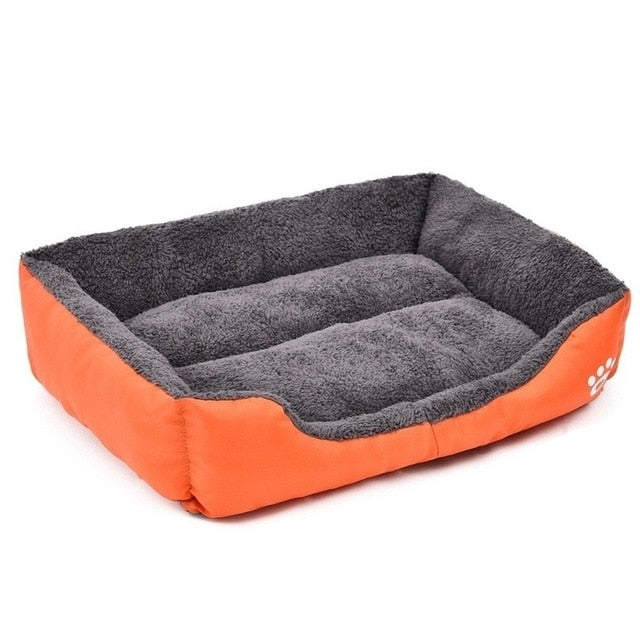 Large Pet Cat Dog Bed 8Colors Warm Cozy Dog House Soft Fleece Nest