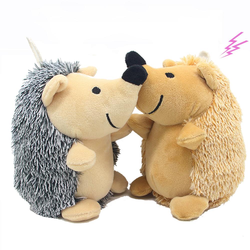 Soft Plush Dogs Interactive Squeaky Sound Toy Chew Bite Resistant toy