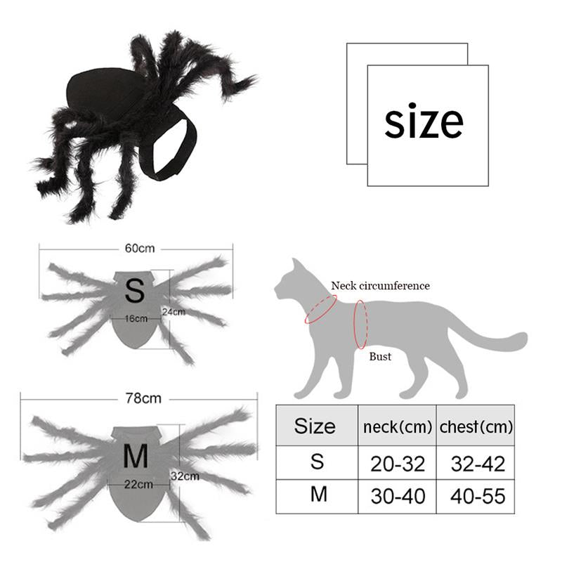 Halloween Spider Clothes For Pet Dog Cat Spider Costumes Dressing Up