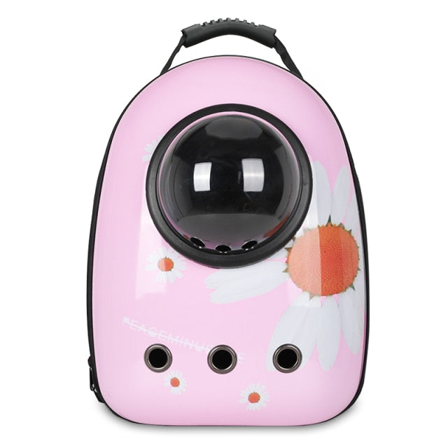 Outdoor Puppy Cat Backpack Travel Pet Handbag Space Capsule
