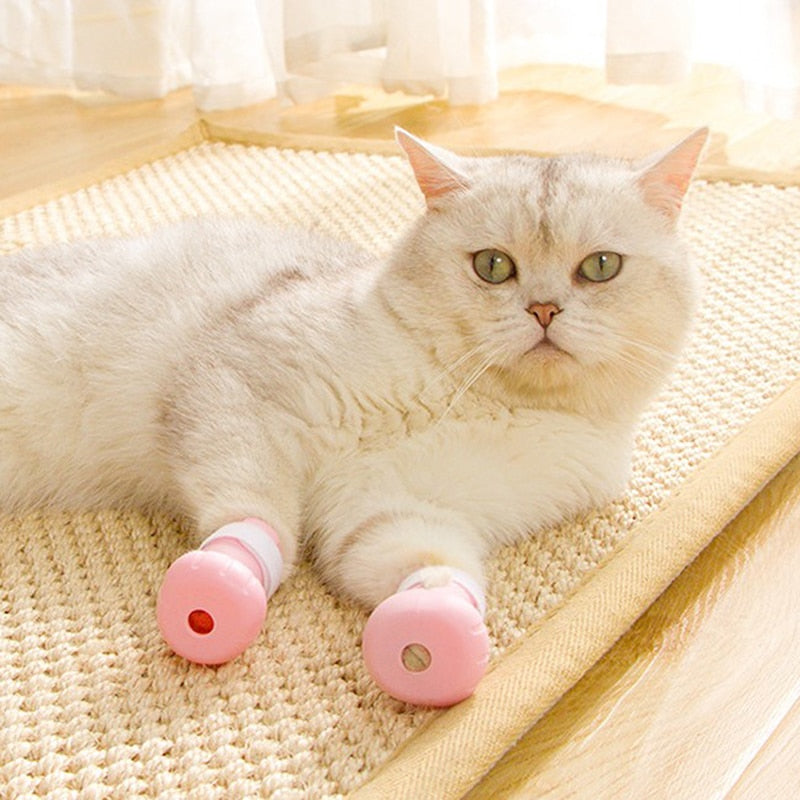 Anti-biting Bath Washing Cat Claw Cover Cut Nails Foot Cover Pet Paw Protector