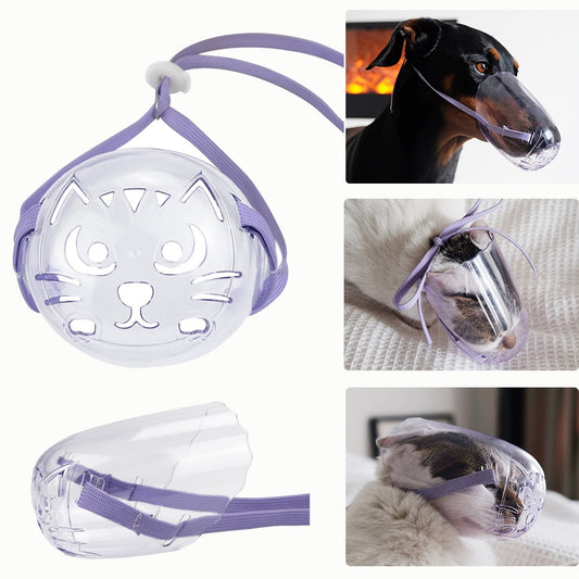 Breathable Cat Dog Muzzle Anti-bite Grooming Mask