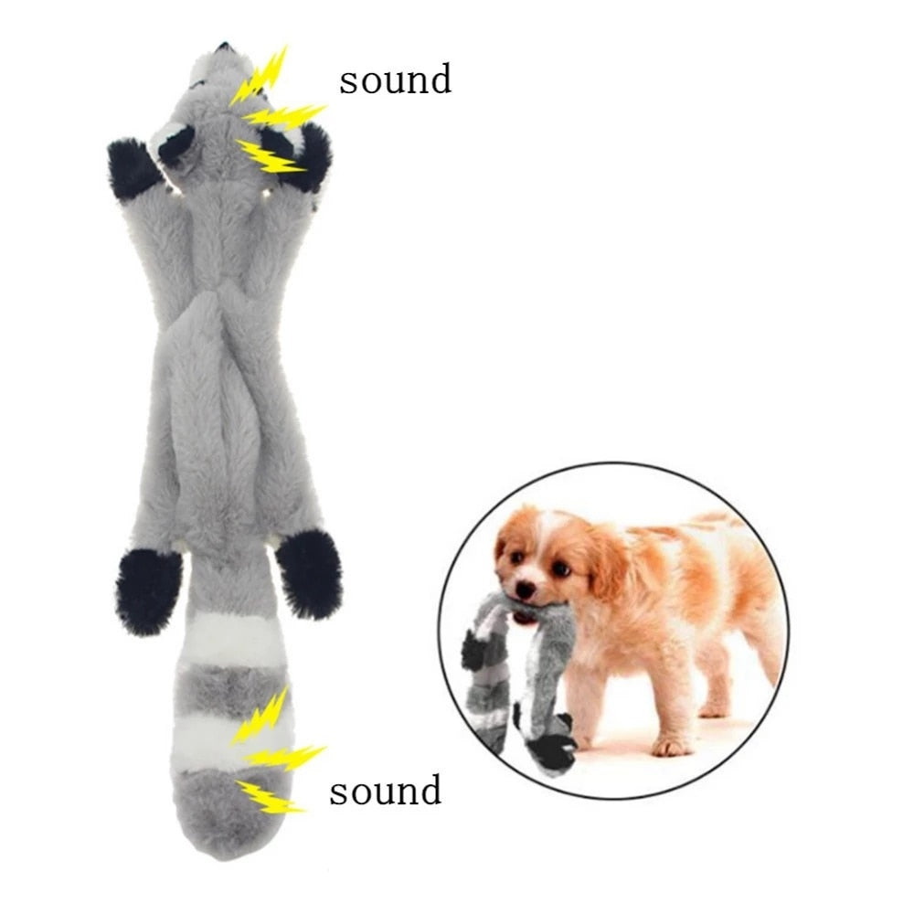 Funny Plush Pets Squeaky Toys Animal Shape Dogs Chew Internective Toy