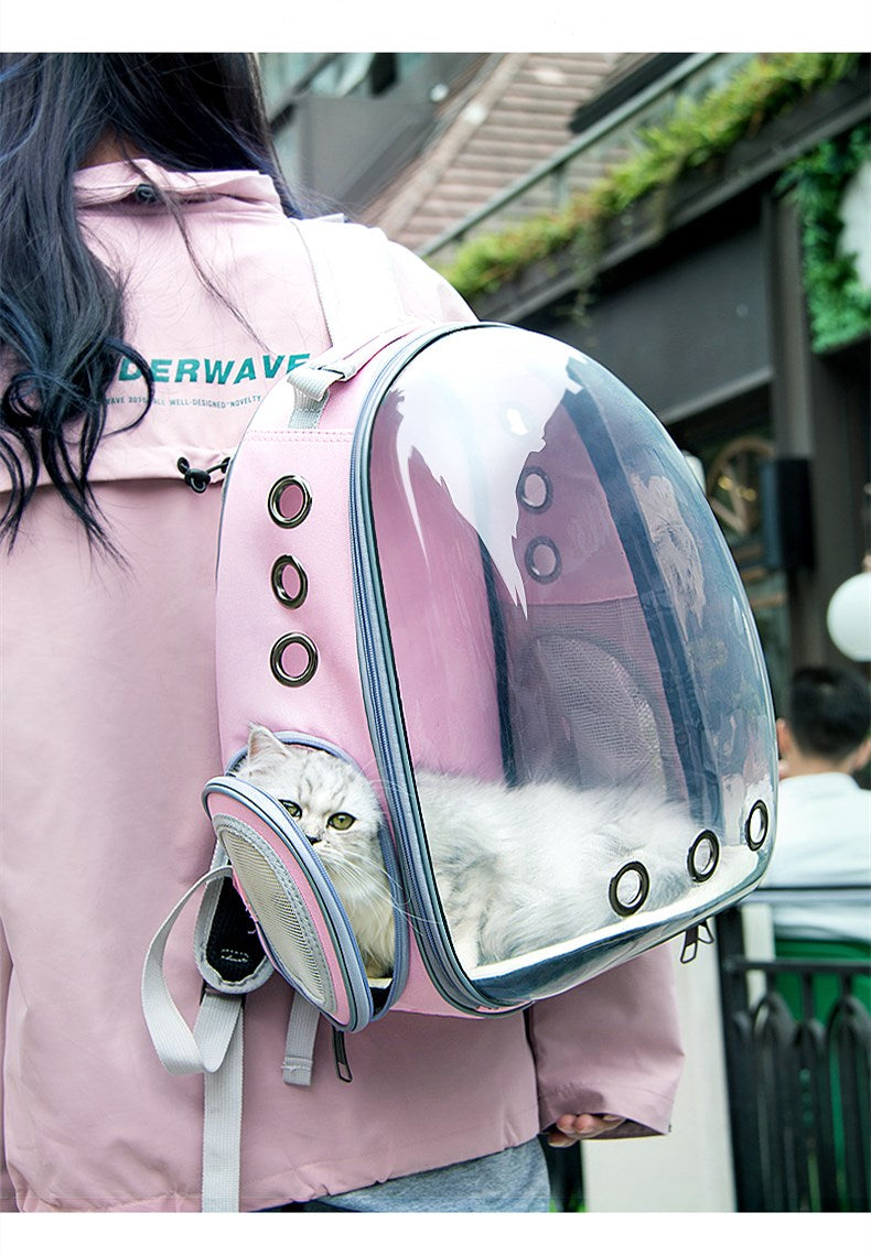 Outdoor Travel Backpack Pet Transport Transparent Space Backpack