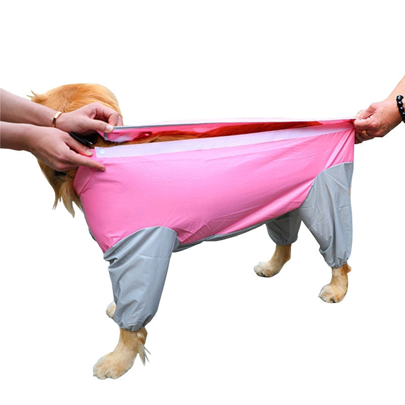 Pet Small Large Dog Raincoat Waterproof Clothes For Jumpsuit Rain Coat