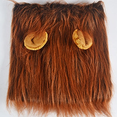 Pet Dog Lion Mane Wig Hair Decor Dog Wig Hair Halloween Costume