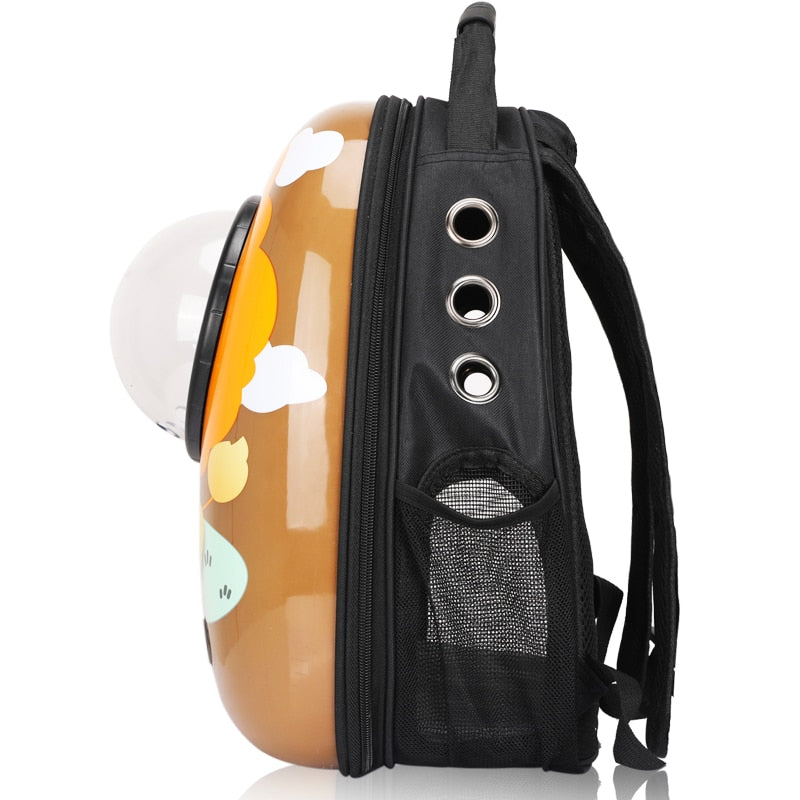 Outdoor Puppy Cat Backpack Travel Pet Handbag Space Capsule