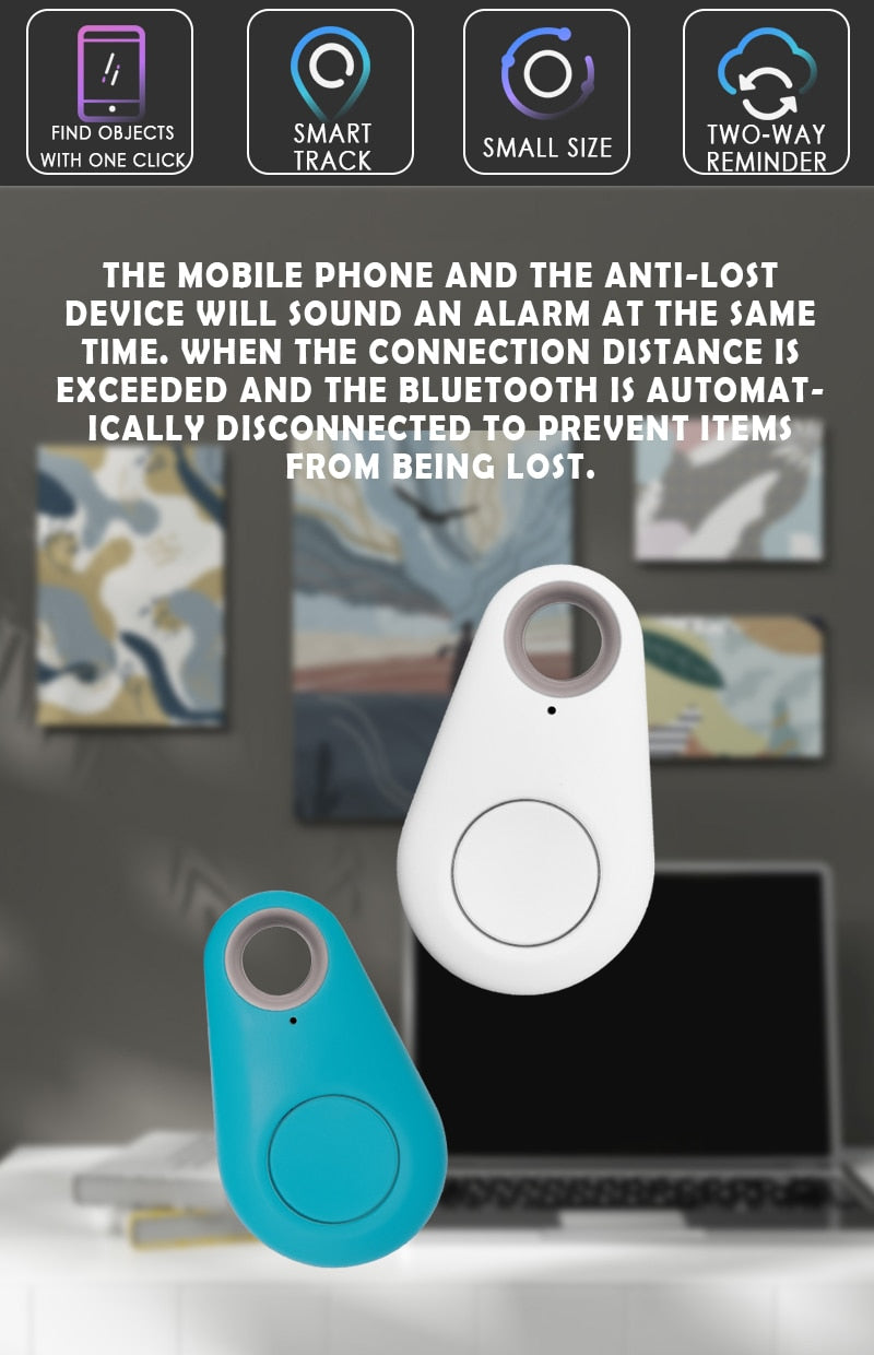 Anti-Lost Mini Pet Smart Tracker Bluetooth 4.0 GPS Alarm Locator Keychain