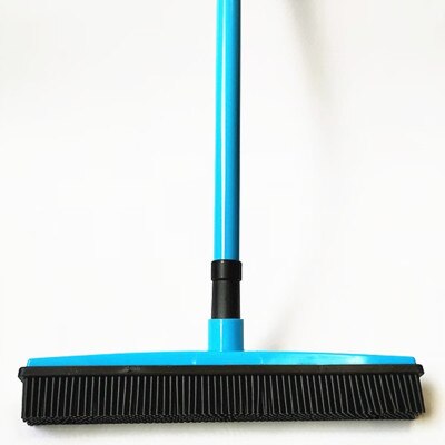 Rubber Broom Pet Hair Lint Removal Device Telescopic Bristles Magic Clean Sweeper