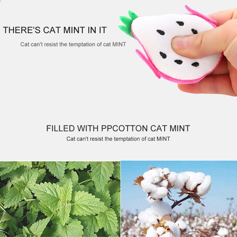 Animal Catnip Cat Toys Interactive Soft Plush Stuffed Chew Teeth Cleaning