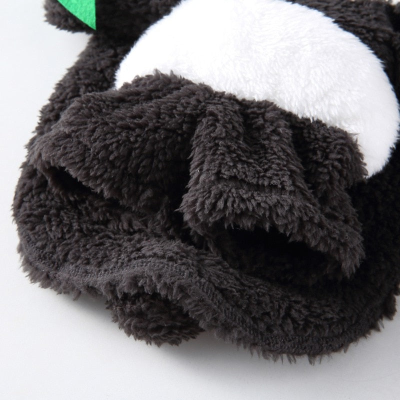 Halloween Panda Hat Cape Clothes Set For Small Medium Dogs Pet Puppy Garment Cosplay Costumes Funny Party Dress Up Accessories