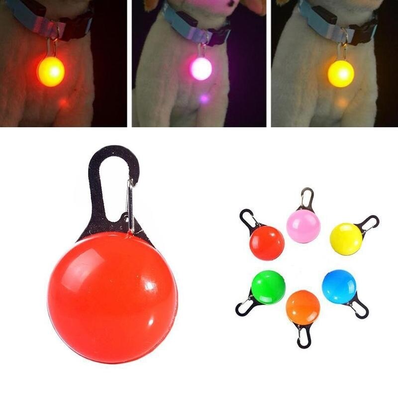 Pet Dog Collar Portable To Carry LED Pendant Illuminated