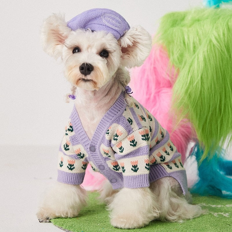 Winter Pet Dog Hat Fashion Warm Dogs Berets Windproof Pet Hats Corduroy