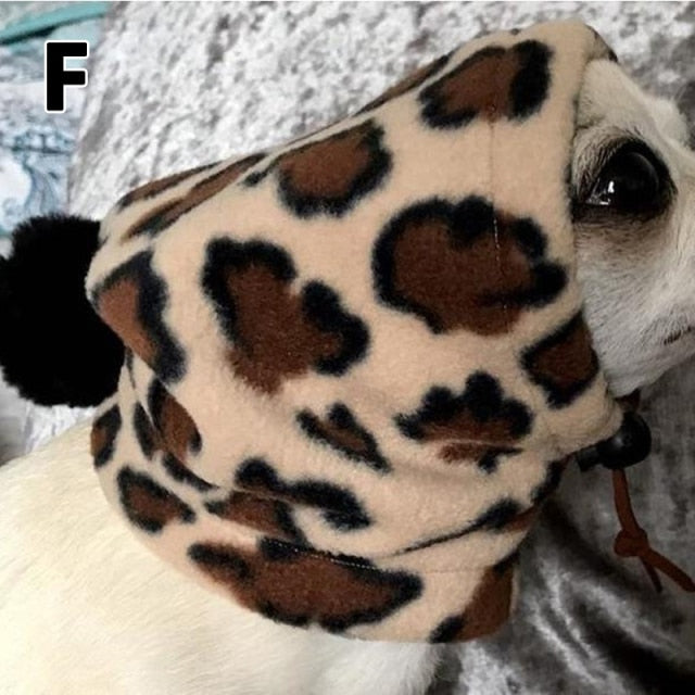 Fur Ball Pet Cap Dog Warm Hat Warm Drawstring Adjustment Winter Leisure Dog Hat Puppy Outdoor Cold Protection Cap