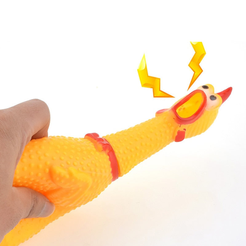 Screaming Chicken Toy Dog Toys Shrilling Decompression Tool